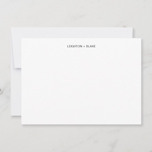 Klassiskt Marble Note Card Anteckningskort (Framsida)