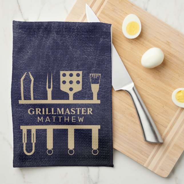 Klassiskt marint marint läder BBQ verktyg namn Kökshandduk (Vikt i Fjärdedel)