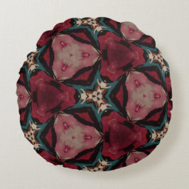 Klassiskt marockanskt geometriskt dekorativt Mönst Rund Kudde