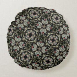 Klassiskt marockanskt geometriskt dekorativt Mönst Rund Kudde
