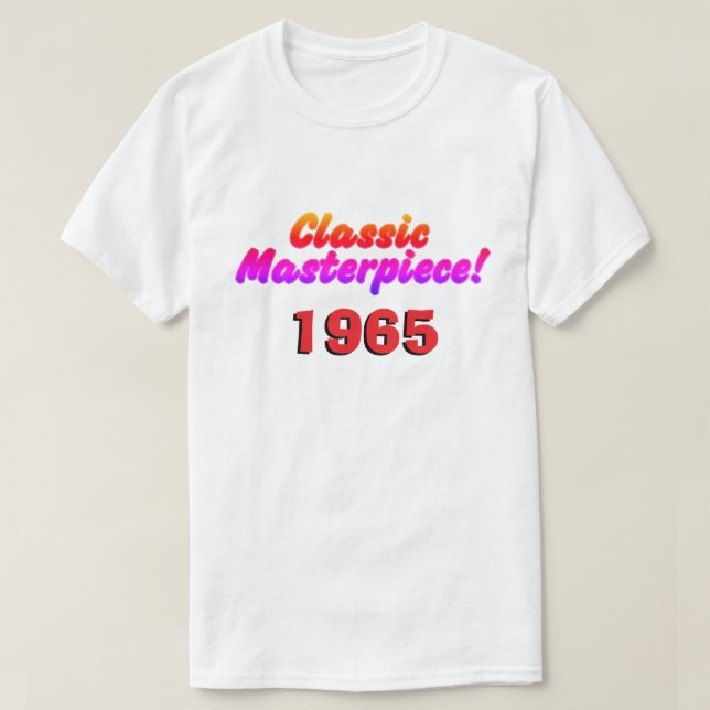 "Klassiskt mästerverk - 1965" T-shirt (Design framsida)
