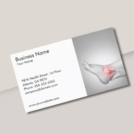 Klassiskt med foto av Womans Ankle Doktor Visitkort