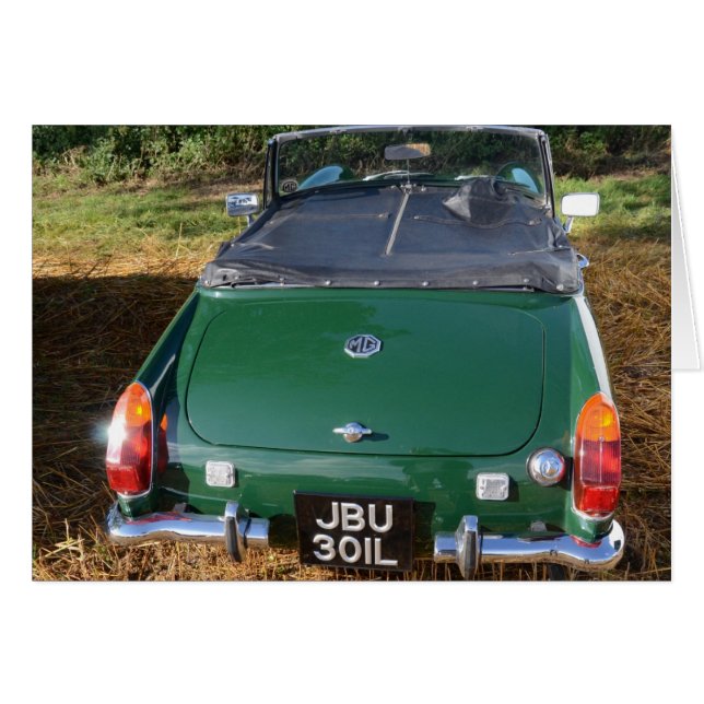 Klassiskt MG Hälsningskort (Framsidan Horizontal)