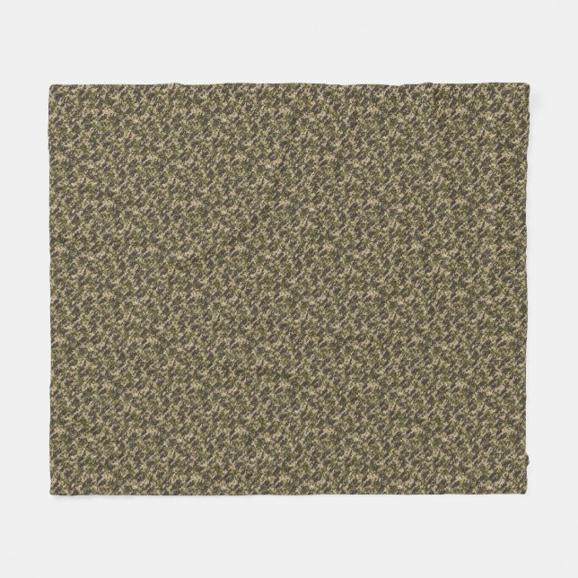 Klassiskt militärt digitalkamera Mönster Fleecefilt (Framsidan (Horisontell))