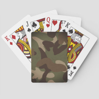Klassiskt militärt kamouflage-mönster casinokort