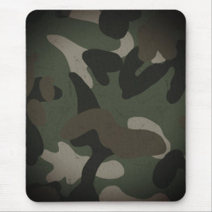 Klassiskt militärt kamouflage-mönster musmatta