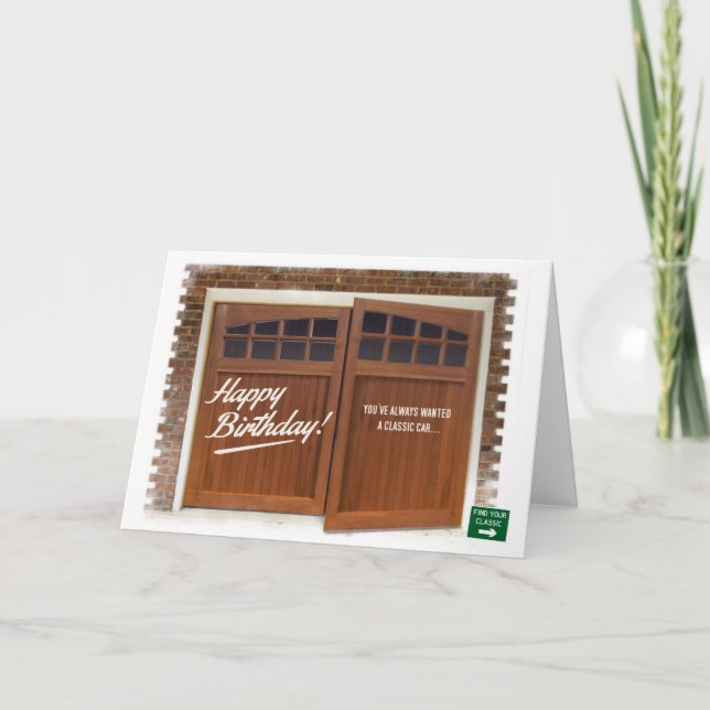 Klassiskt Mini Birthday Card Kort (Framsida)