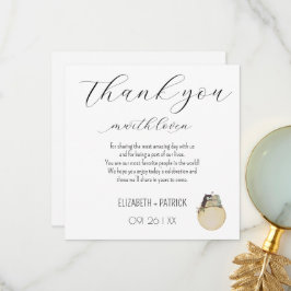 Klassiskt minimalistisk, ugglor i kärlek tack kort