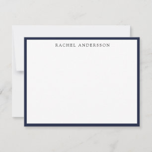 Klassiskt minimalistiskt enkelt Gräns Anteckningskort