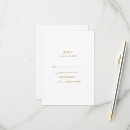 Klassiskt minimalistiskt Guld OSA kort