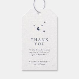 Klassiskt minimalistiskt kelestial Bröllop Presentetikett