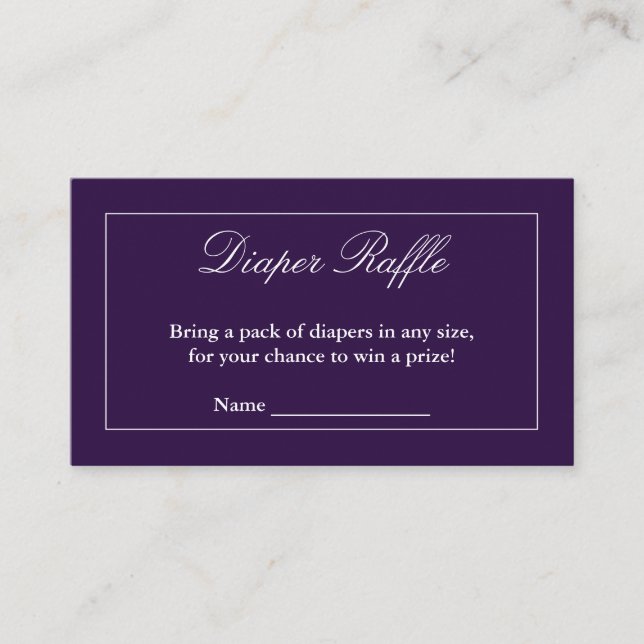 Klassiskt minimalistiskt Lila, förvrängning av sko Tilläggskort (Framsida)