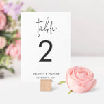 Klassiskt, minimalistiskt, redigerbart blandat tec bordsnummer<br><div class="desc">Den här enkla designen har en minimalistisk layout som markeras av trendigets skript. Lägg till texten med hjälp av mallformuläret. Ändra alla färg på den avancerade redigeringsmenyn.</div>