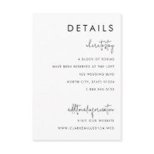 Klassiskt minimalistiskt svart och vitt litet deta