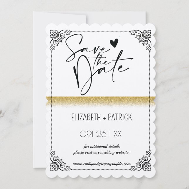 Klassiskt minimalistiskt , ugglor i kärlek spara d inbjudningar (Framsida)