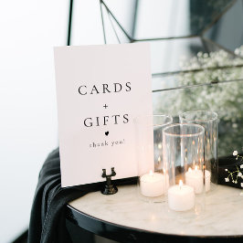 Klassiskt minimalistkort och presenttecken för ele poster