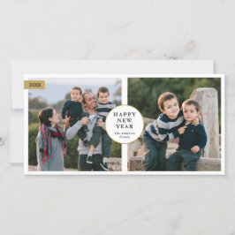 Klassiskt Modern 2 Photo Gott nytt år 2021 Julkort