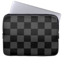 Klassiskt Modern Black & Smoky Black Checkerboard