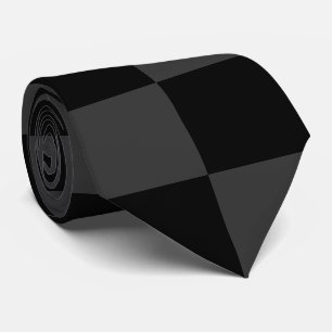 Klassiskt Modern Black & Smoky Black Checkerboard Slips