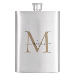 Klassiskt Modern Guld Monogram Girly-skript Namn Fickplunta