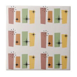 Klassiskt modernt 2000-tal-150-tal Starburst Retro Kakelplatta