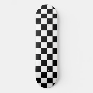 Klassiskt, modernt, minimalt, svart och vitt mini skateboard bräda 18,5 cm