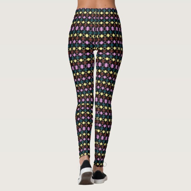 Klassiskt modernt Polka dots Leggings (Baksida)