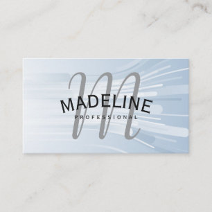 Klassiskt monogram Background Direction Linjer Visitkort