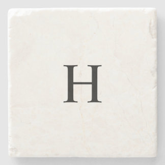 Klassiskt monogram stenunderlägg