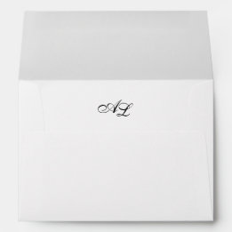 Klassiskt Monogram, svart och vit, traditionell Br