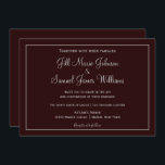 Klassiskt Mörk Plum och Grått Bröllop Inbjudningar<br><div class="desc">Det här är en klassisk mörk-plommon och en grått-bröllopsinbjudan. Med en plommonbakgrund för mörk,  med grått-text,  kan du enkelt infoga informationen med hjälp av de enkla mallarna. Ut ur folkmassan i dag!</div>