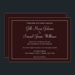 Klassiskt Mörk Plum och Grått Bröllop Inbjudningar<br><div class="desc">Det här är en klassisk mörk-plommon och en grått-bröllopsinbjudan. Med en plommonbakgrund för mörk,  med grått-text,  kan du enkelt infoga informationen med hjälp av de enkla mallarna. Ut ur folkmassan i dag!</div>