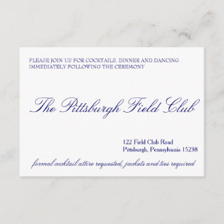 Klassiskt mottagningskort tilläggskort