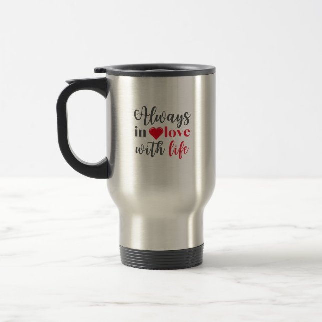 Klassiskt Mugg - Alltid i kärlek med liv (Vänster)