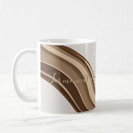 Klassiskt mugg i snyggt abstrakt grafik