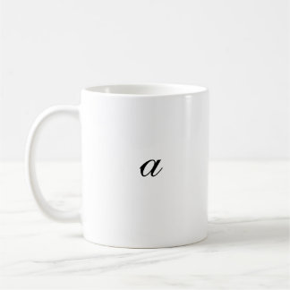 Klassiskt mugg med brev ’A’, 11 oz