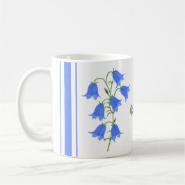 Klassiskt Mugg med text, vackert blå med text