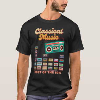 Klassiskt musikkassettband Retro 80:s teori T Shirt