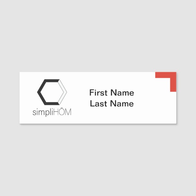 Klassiskt Namn bricka Namnbricka (Framsida)