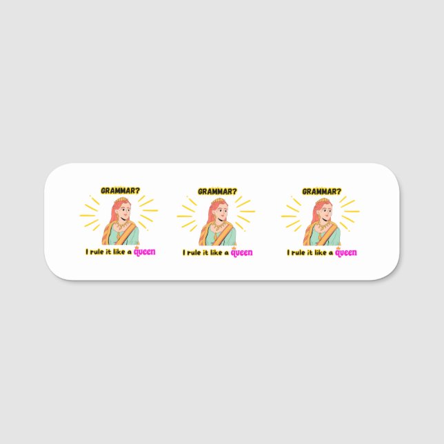 Klassiskt Namn bricka Namnbricka (Framsida)