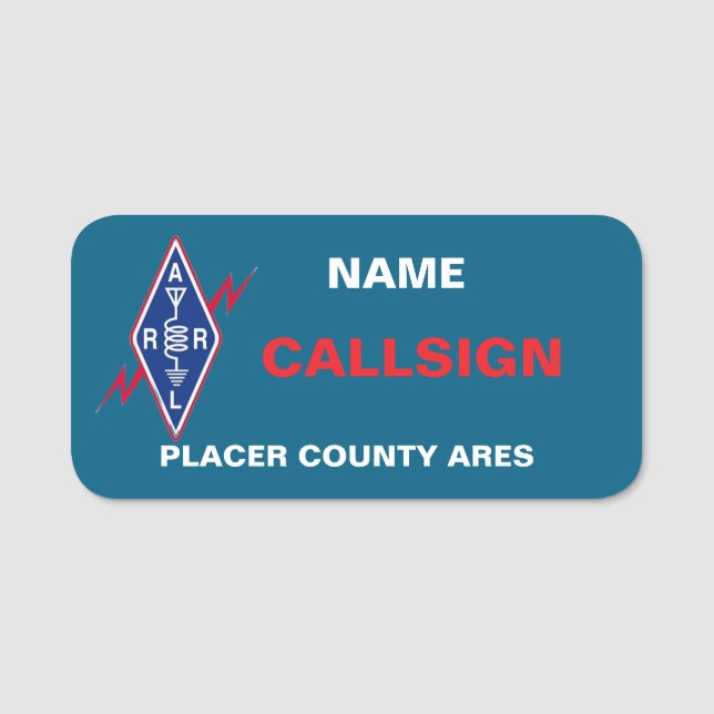 Klassiskt Namn bricka Namnbricka (Framsida)