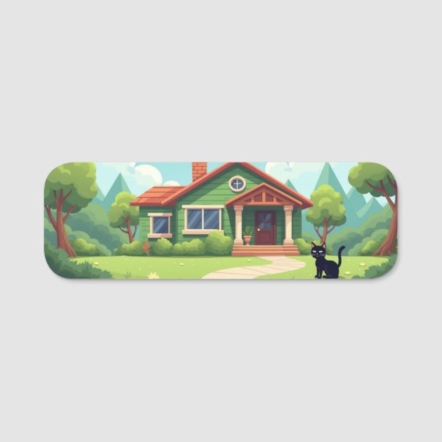 Klassiskt Namn bricka Namnbricka (Framsida)