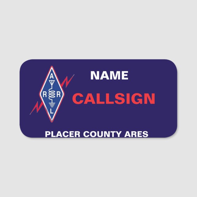 Klassiskt Namn bricka Namnbricka (Framsida)