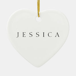 Klassiskt Namn (eller ord) Julgransprydnad Keramik