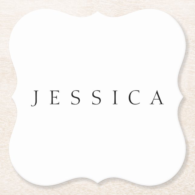 Klassiskt Namn (eller ord) Underlägg Papper (Framsida)