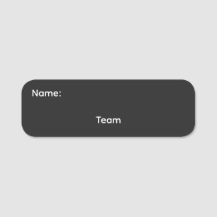 Klassiskt namn för team Magnetiskt Namnbricka