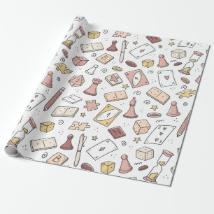Klassiskt nämnd, viltfångare Hand plockade Mönster Presentpapper