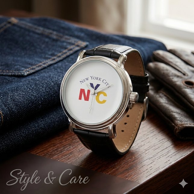 Klassiskt New York-inspirerat ur Armbandsur (Classic New York City Inspired Timepiece Watch)