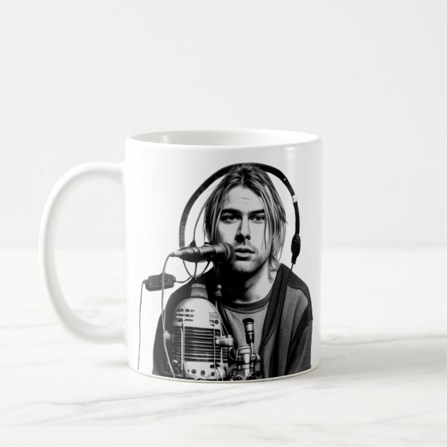 Klassiskt Nirvana i slutet av musiken Kaffemugg (Vänster)