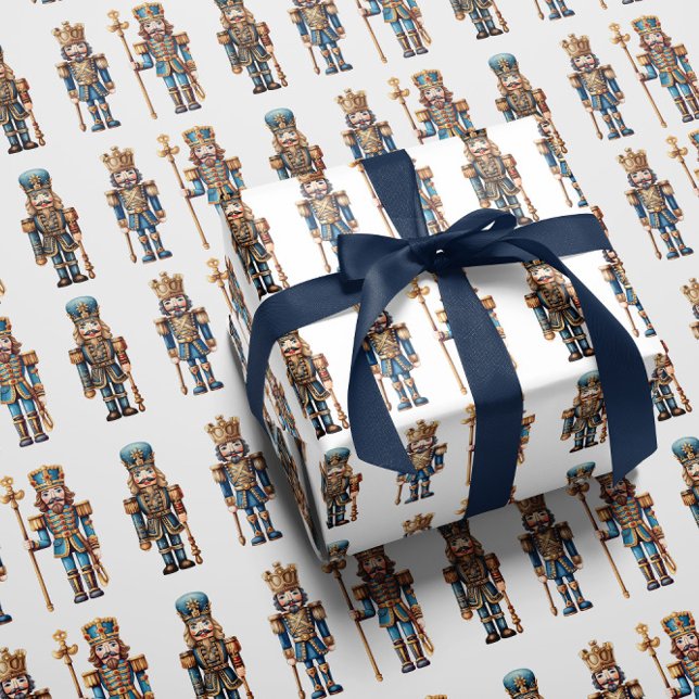Klassiskt nötknäpparens inslagspapper presentpapper (Skapare uppladdad)